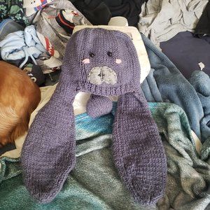 Crocheted Manatee Winter Hat
